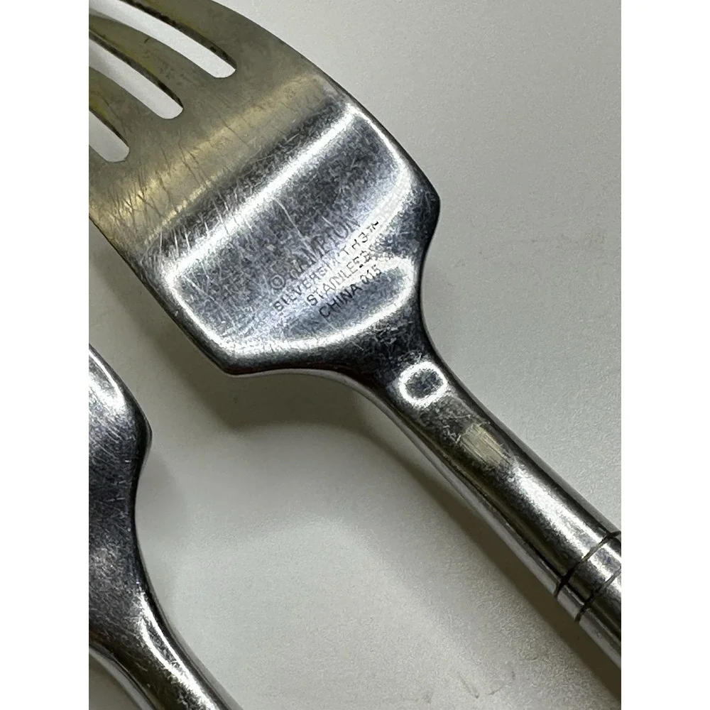 Hampton Silversmiths Ritz Stainless Flatware‎ Dinner Forks Set of 3